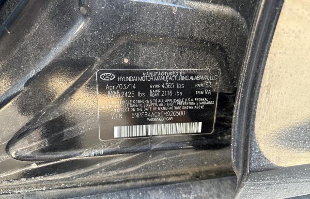 Photo 9 VIN: 5NPEB4ACXEH926500 - HYUNDAI SONATA GLS 