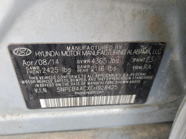 Photo 11 VIN: 5NPEB4ACXEH928425 - HYUNDAI SONATA GLS 