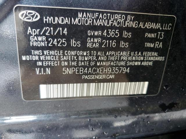 Photo 12 VIN: 5NPEB4ACXEH935794 - HYUNDAI SONATA GLS 