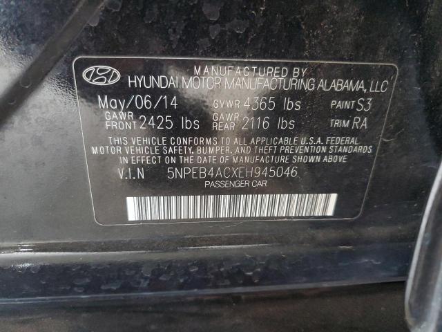 Photo 11 VIN: 5NPEB4ACXEH945046 - HYUNDAI SONATA GLS 