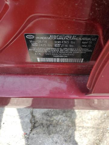 Photo 11 VIN: 5NPEB4ACXEH946990 - HYUNDAI SONATA 