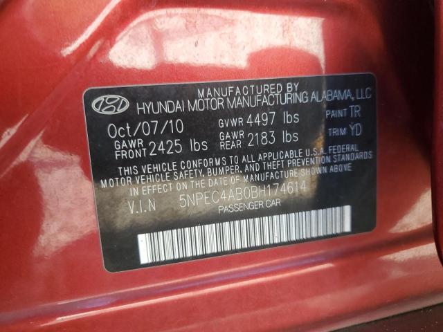 Photo 12 VIN: 5NPEC4AB0BH174614 - HYUNDAI SONATA SE 