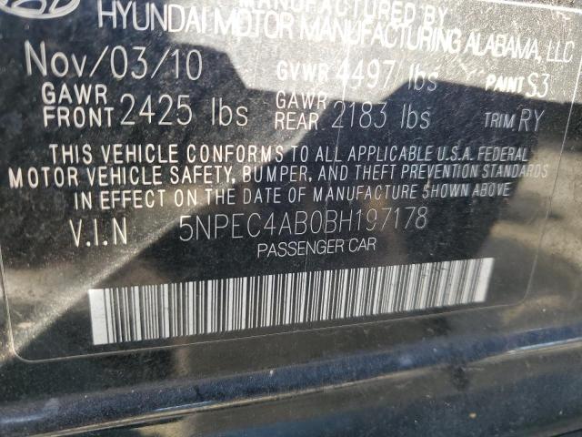 Photo 11 VIN: 5NPEC4AB0BH197178 - HYUNDAI SONATA SE 