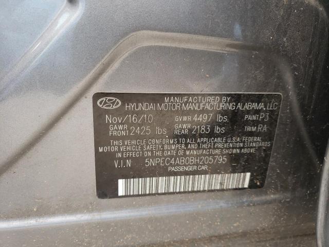 Photo 9 VIN: 5NPEC4AB0BH205795 - HYUNDAI SONATA SE 