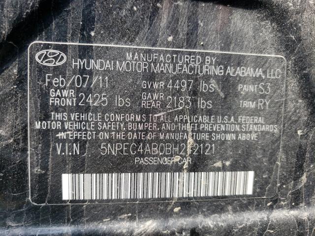 Photo 9 VIN: 5NPEC4AB0BH242121 - HYUNDAI SONATA SE 