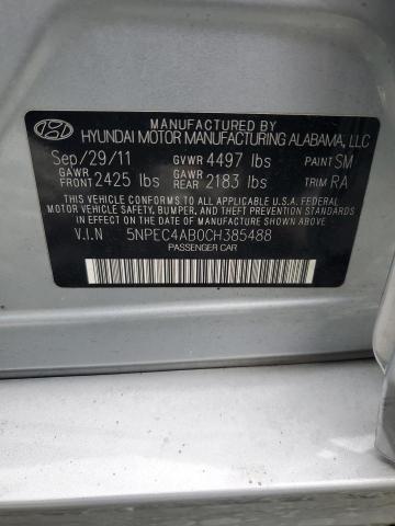 Photo 12 VIN: 5NPEC4AB0CH385488 - HYUNDAI SONATA SE 