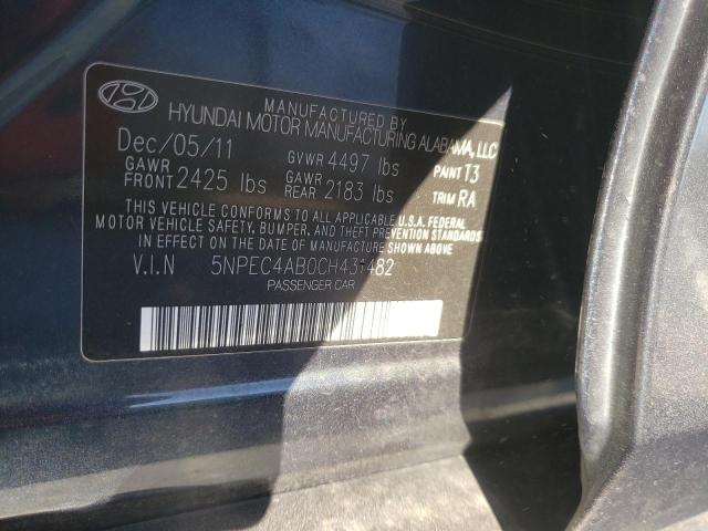 Photo 9 VIN: 5NPEC4AB0CH431482 - HYUNDAI SONATA SE 