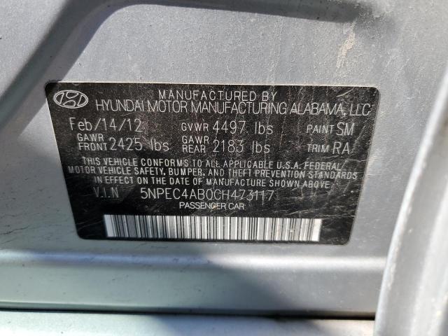 Photo 12 VIN: 5NPEC4AB0CH473117 - HYUNDAI SONATA 