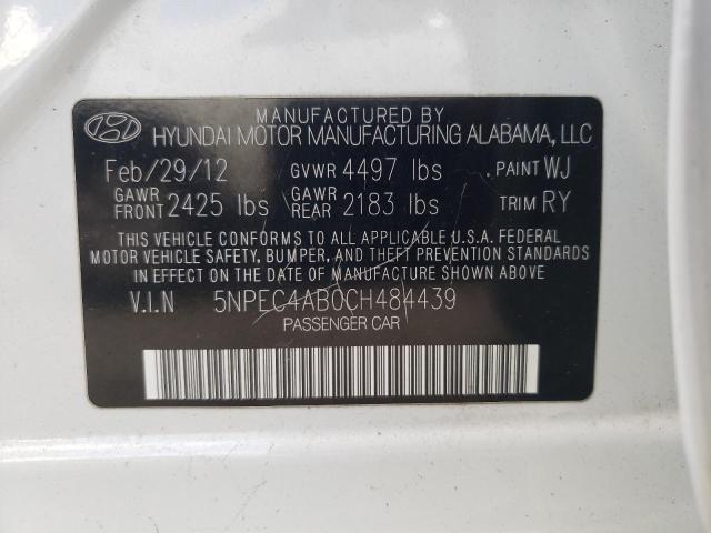 Photo 9 VIN: 5NPEC4AB0CH484439 - HYUNDAI SONATA SE 