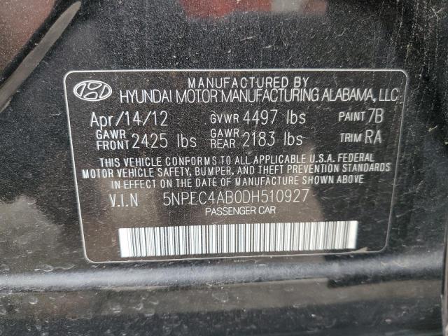 Photo 9 VIN: 5NPEC4AB0DH510927 - HYUNDAI SONATA SE 