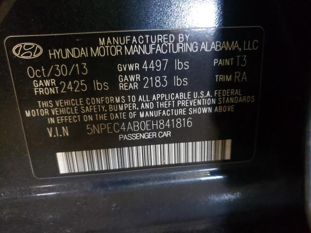 Photo 9 VIN: 5NPEC4AB0EH841816 - HYUNDAI SONATA SE 