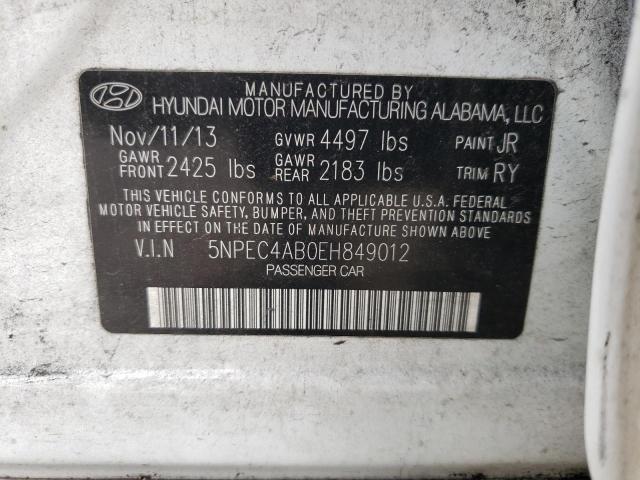 Photo 11 VIN: 5NPEC4AB0EH849012 - HYUNDAI SONATA SE 