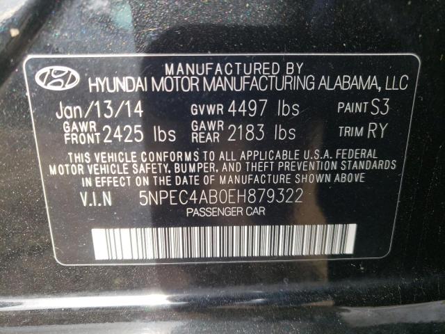 Photo 11 VIN: 5NPEC4AB0EH879322 - HYUNDAI SONATA SE 