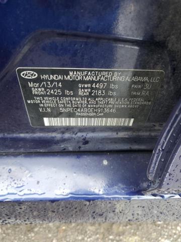 Photo 11 VIN: 5NPEC4AB0EH913646 - HYUNDAI SONATA SE 