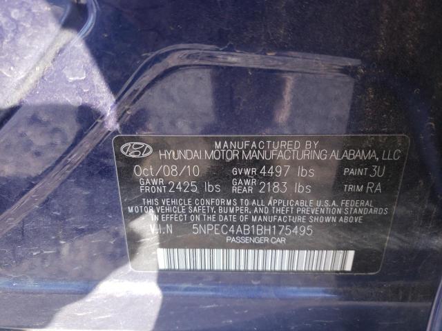 Photo 9 VIN: 5NPEC4AB1BH175495 - HYUNDAI SONATA SE 