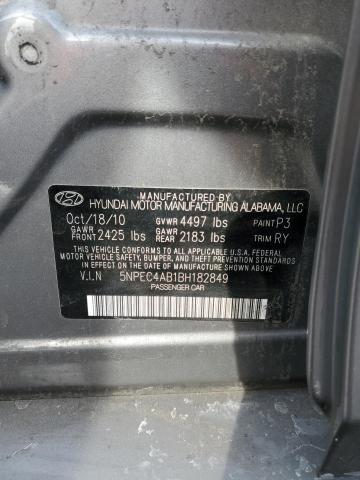 Photo 11 VIN: 5NPEC4AB1BH182849 - HYUNDAI SONATA 