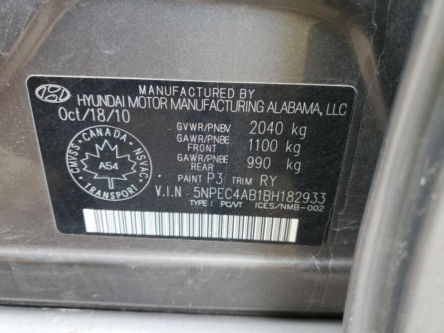 Photo 11 VIN: 5NPEC4AB1BH182933 - HYUNDAI SONATA SE 