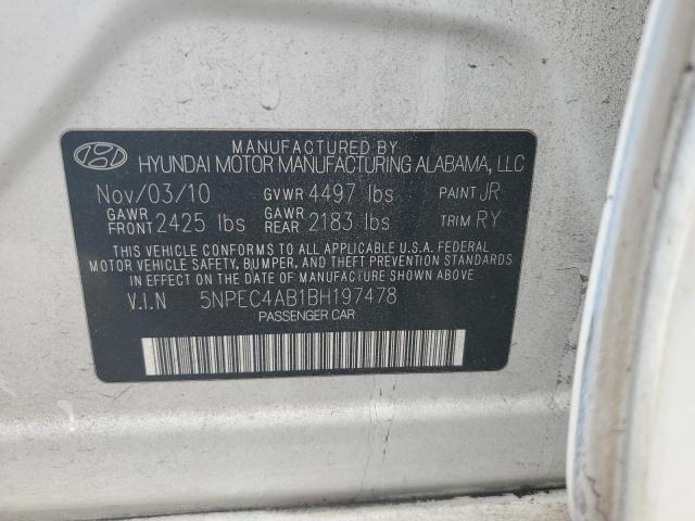 Photo 11 VIN: 5NPEC4AB1BH197478 - HYUNDAI SONATA SE 