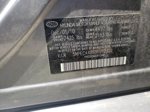 Photo 9 VIN: 5NPEC4AB1BH212321 - HYUNDAI SONATA SE 