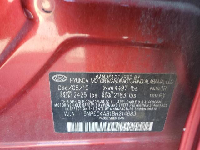 Photo 11 VIN: 5NPEC4AB1BH214683 - HYUNDAI SONATA SE 