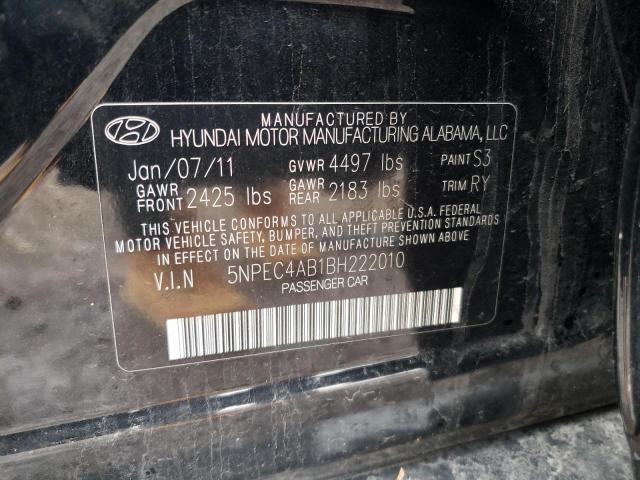 Photo 11 VIN: 5NPEC4AB1BH222010 - HYUNDAI SONATA 