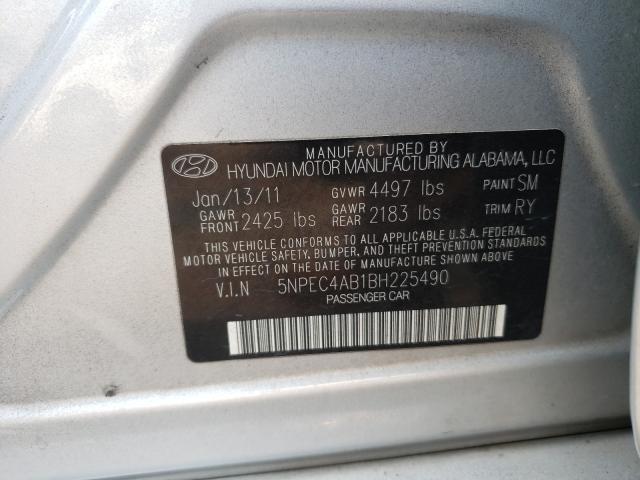 Photo 9 VIN: 5NPEC4AB1BH225490 - HYUNDAI SONATA SE 