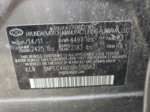 Photo 9 VIN: 5NPEC4AB1BH316582 - HYUNDAI SONATA SE 