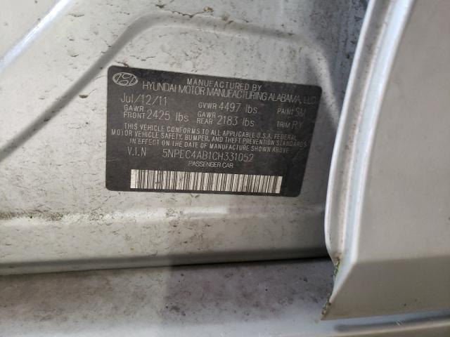 Photo 9 VIN: 5NPEC4AB1CH331052 - HYUNDAI SONATA SE 