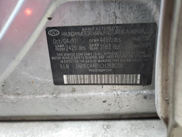 Photo 9 VIN: 5NPEC4AB1CH388058 - HYUNDAI SONATA 