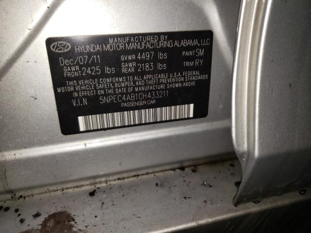 Photo 9 VIN: 5NPEC4AB1CH433211 - HYUNDAI SONATA SE 