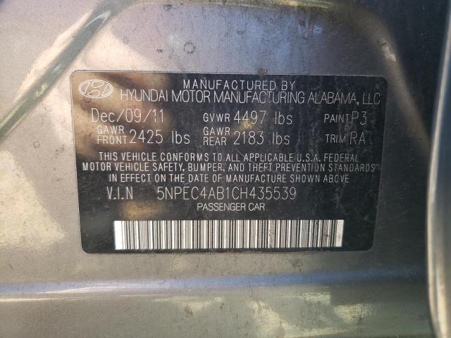 Photo 11 VIN: 5NPEC4AB1CH435539 - HYUNDAI SONATA 