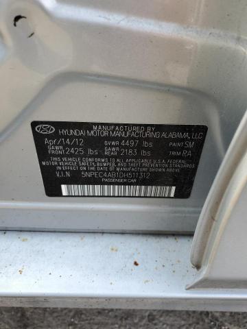 Photo 11 VIN: 5NPEC4AB1DH511312 - HYUNDAI SONATA 