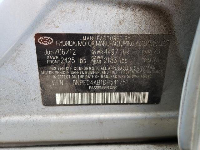 Photo 9 VIN: 5NPEC4AB1DH541751 - HYUNDAI SONATA SE 