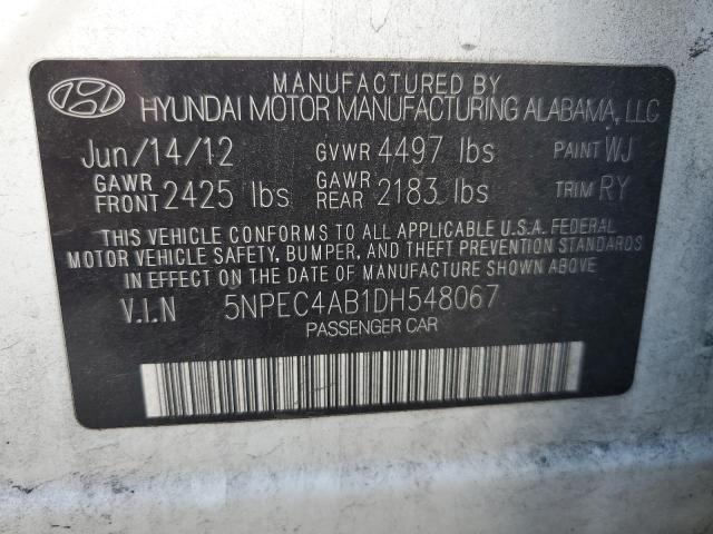 Photo 11 VIN: 5NPEC4AB1DH548067 - HYUNDAI SONATA SE 