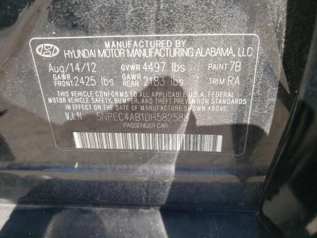 Photo 9 VIN: 5NPEC4AB1DH582588 - HYUNDAI SONATA SE 