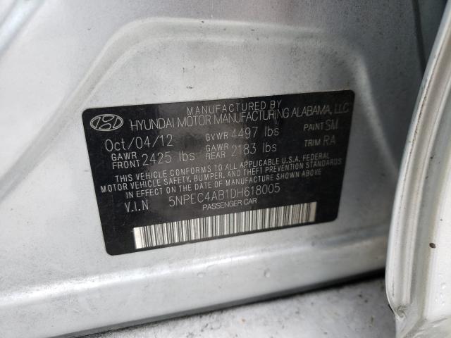 Photo 9 VIN: 5NPEC4AB1DH618005 - HYUNDAI SONATA SE 