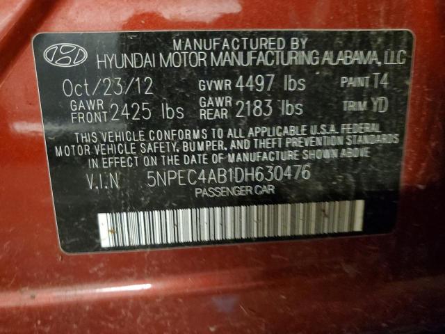 Photo 11 VIN: 5NPEC4AB1DH630476 - HYUNDAI SONATA 