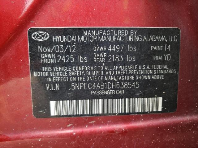 Photo 11 VIN: 5NPEC4AB1DH638545 - HYUNDAI SONATA SE 