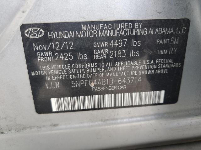 Photo 11 VIN: 5NPEC4AB1DH643714 - HYUNDAI SONATA 