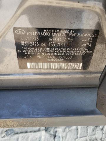 Photo 11 VIN: 5NPEC4AB1DH674350 - HYUNDAI SONATA SE 