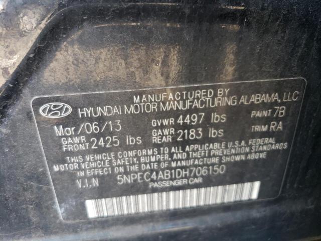 Photo 11 VIN: 5NPEC4AB1DH706150 - HYUNDAI SONATA SE 