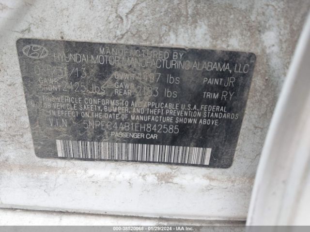 Photo 8 VIN: 5NPEC4AB1EH842585 - HYUNDAI SONATA 