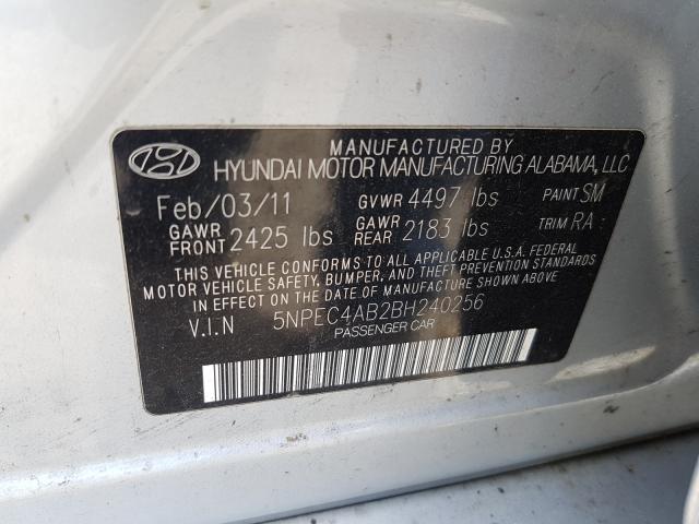 Photo 9 VIN: 5NPEC4AB2BH240256 - HYUNDAI SONATA SE 