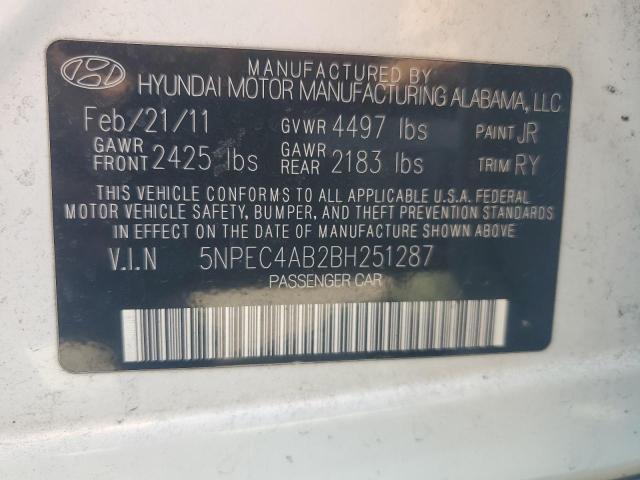 Photo 12 VIN: 5NPEC4AB2BH251287 - HYUNDAI SONATA SE 