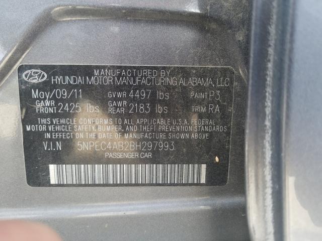 Photo 9 VIN: 5NPEC4AB2BH297993 - HYUNDAI SONATA SE 