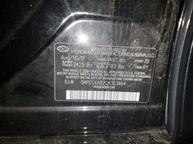 Photo 11 VIN: 5NPEC4AB2CH353464 - HYUNDAI SONATA 