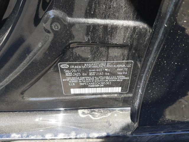 Photo 9 VIN: 5NPEC4AB2CH385363 - HYUNDAI SONATA SE 