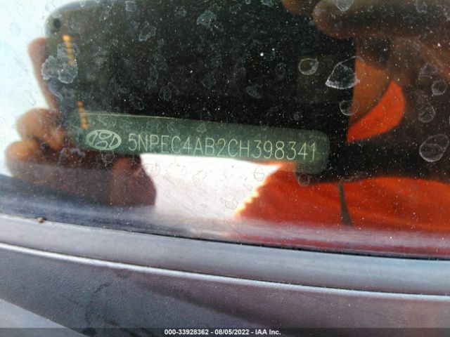 Photo 8 VIN: 5NPEC4AB2CH398341 - HYUNDAI SONATA 