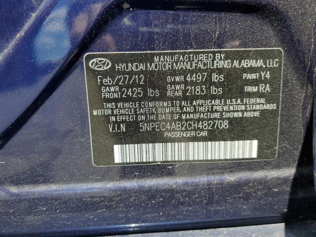 Photo 11 VIN: 5NPEC4AB2CH482708 - HYUNDAI SONATA 