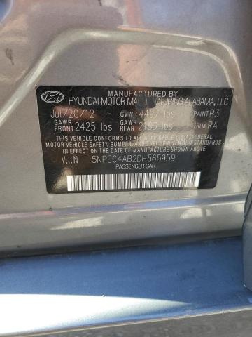 Photo 11 VIN: 5NPEC4AB2DH565959 - HYUNDAI SONATA 